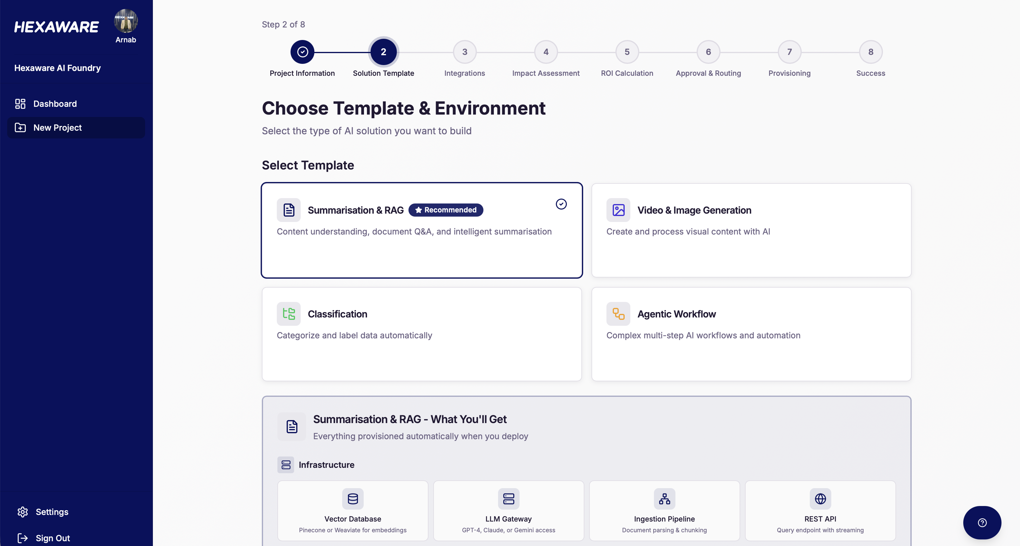 Hexaware AI Foundry screenshot 3