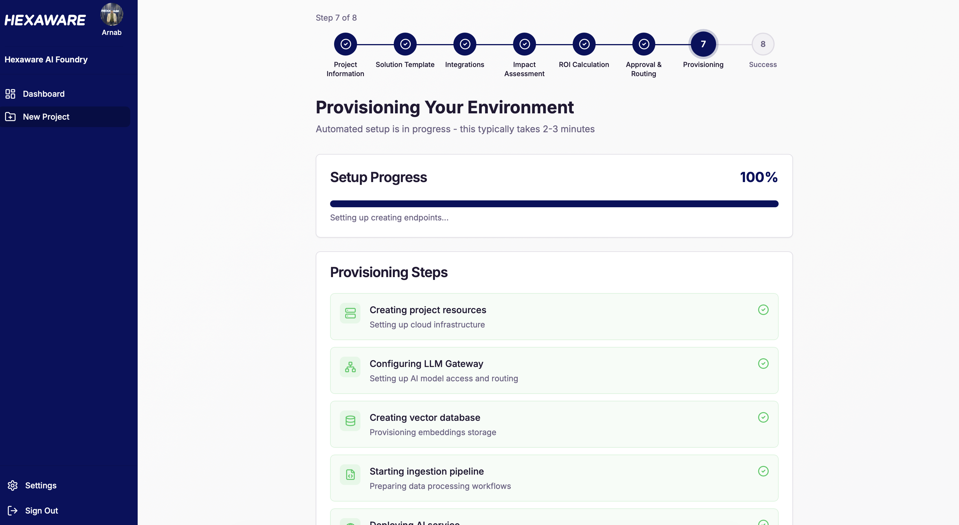 Hexaware AI Foundry screenshot 8